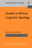 Studies in African Linguistic Typology Pdf/ePub eBook