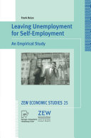 Leaving Unemployment for Self Employment
