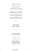 Transactions - American Academy of Ophthalmology and Otolaryngology