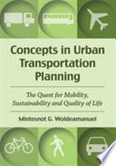 Concepts in Urban Transportation Planning Book PDF
