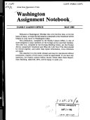 Washington Assignment Notebook
