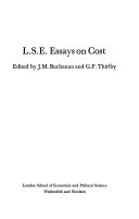 L.S.E. Essays on Cost