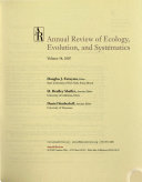 Annual Review of Ecology  Evolution  and Systematics