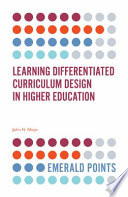 Learning Differentiated Curriculum Design in Higher Education