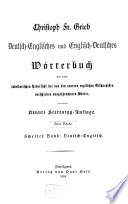 Englisch-deutsches und Deutsch-englisches Wörterbuch