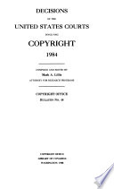 Decisions of the United States Courts Involving Copyright