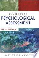 Handbook of Psychological Assessment Book