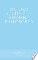 Oxford Studies in Ancient Philosophy  Volume 59