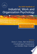 The SAGE Handbook of Industrial  Work   Organizational Psychology