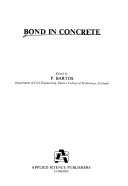Bond in Concrete