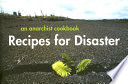Recipes for Disaster Book PDF