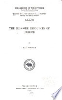The Iron-ore Resources of Europe