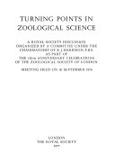 Turning Points in Zoological Science