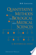 Quantitative Methods in Biological and Medical Sciences Book