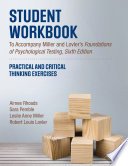 Student Workbook To Accompany Miller and Lovler   s Foundations of Psychological Testing