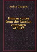 Human voices from the Russian campaign of 1812
