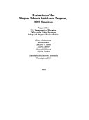 Evaluation of the Magnet Schools Assistance Program  1998 Grantees