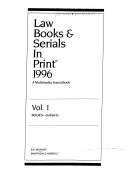 Bowker s Law Books and Serials in Print