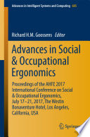 Advances In Social Occupational Ergonomics