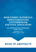 HIGH ENERGY MATERIALS  DEMILITARIZATION  ANTITERRORISM AND CIVIL APPLICATION