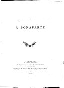 À Bonaparte. [A satire in verse. By - de Coetloury.]