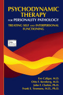 Psychodynamic Therapy for Personality Pathology