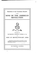 Register of the California Society of the Sons of the ...