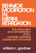 Behavior Modification in Mental Retardation [Pdf/ePub] eBook