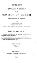 Cowper s English Version of the Odyssey of Homer  Carefully Revised and Corrected  with a Commentary in Explanation of the Practical Purpose of the Text  by               F R S   Etc   i e  L  Howard  