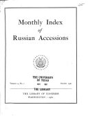 Monthly Index of Russian Accessions