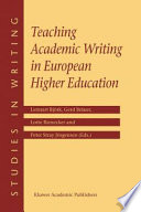 Teaching Academic Writing in European Higher Education
