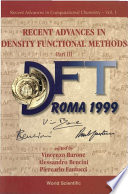 Recent Advances in Density Functional Methods Book