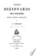 Nuovo dizionario dei sinonimi della lingua italiana
