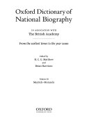 Oxford Dictionary of National Biography: Meyrick-Morande