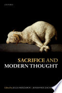 Sacrifice and Modern Thought Book