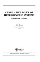 Cumulative Index of Heterocyclic Systems