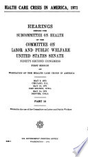 Hearings PDF Book By United States. Congress. Senate. Committee on Labor and Public Welfare