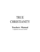 True Christianity - Teacher's Manual PDF
