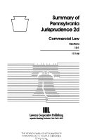 Summary of Pennsylvania Jurisprudence 2d: Commercial law