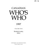 The Canadian Who's who