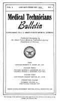 Medical Technicians Bulletin