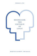 Heidegger  The Critique of Logic