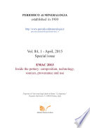 Periodico di Mineralogia Vol  84 1 april 2015 Book