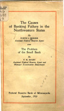 The Causes of Banking Failure in the Northwestern States