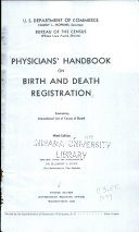 Physicians' Handbook on Birth and Death Registration Containing International List of Causes of Death