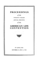Proceedings of the Annual Meeting Book