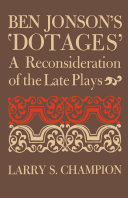 Ben Jonson's 'Dotages' [Pdf/ePub] eBook