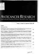 Anticancer Research Book