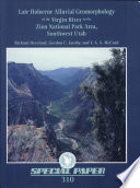 Late Holocene Alluvial Geomorphology of the Virgin River in the Zion National Park Area  Southwest Utah
