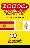 20000+ Spanish - Latin Latin - Spanish Vocabulary Pdf/ePub eBook